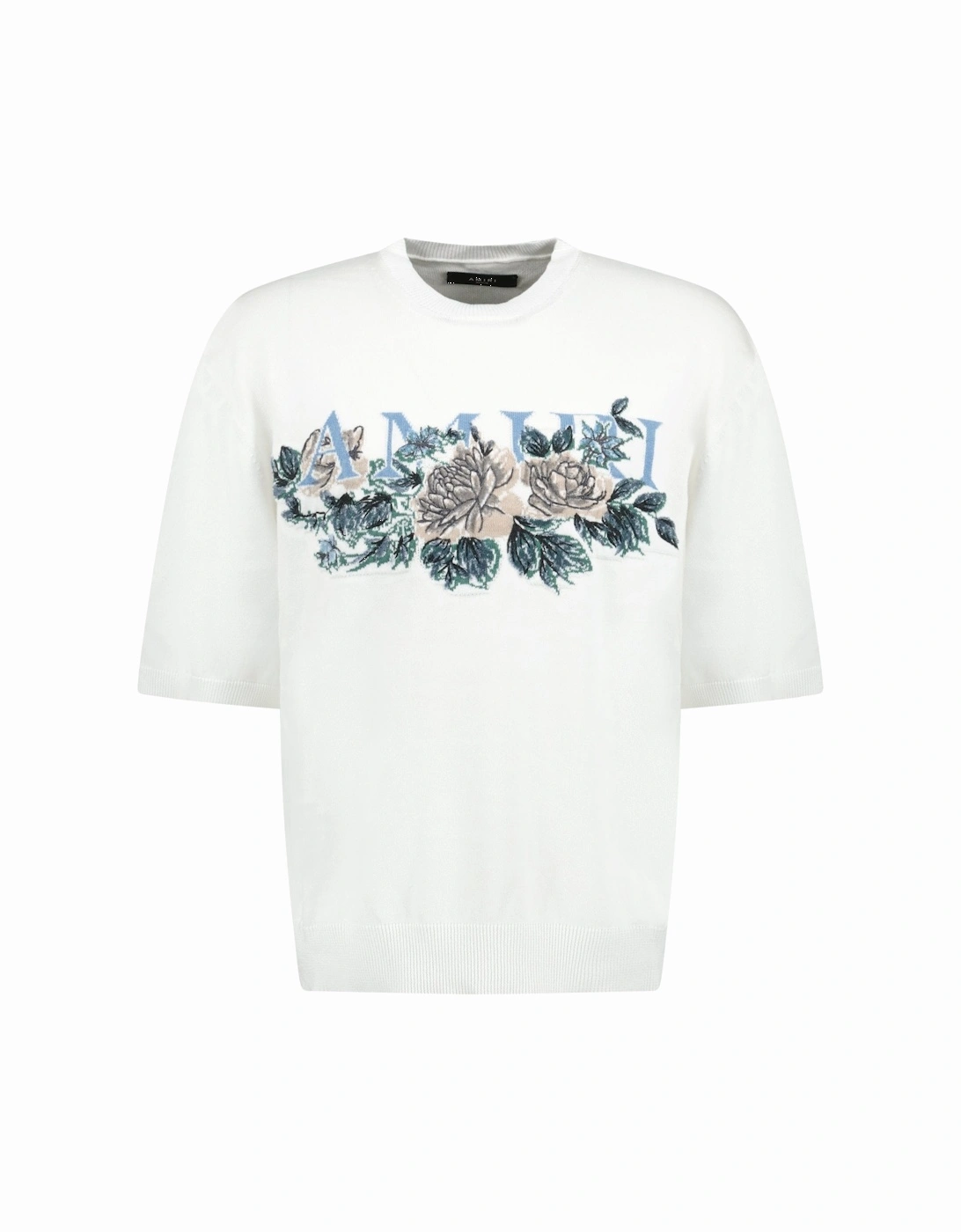 Knit Cotton White Floral T-Shirt, 4 of 3