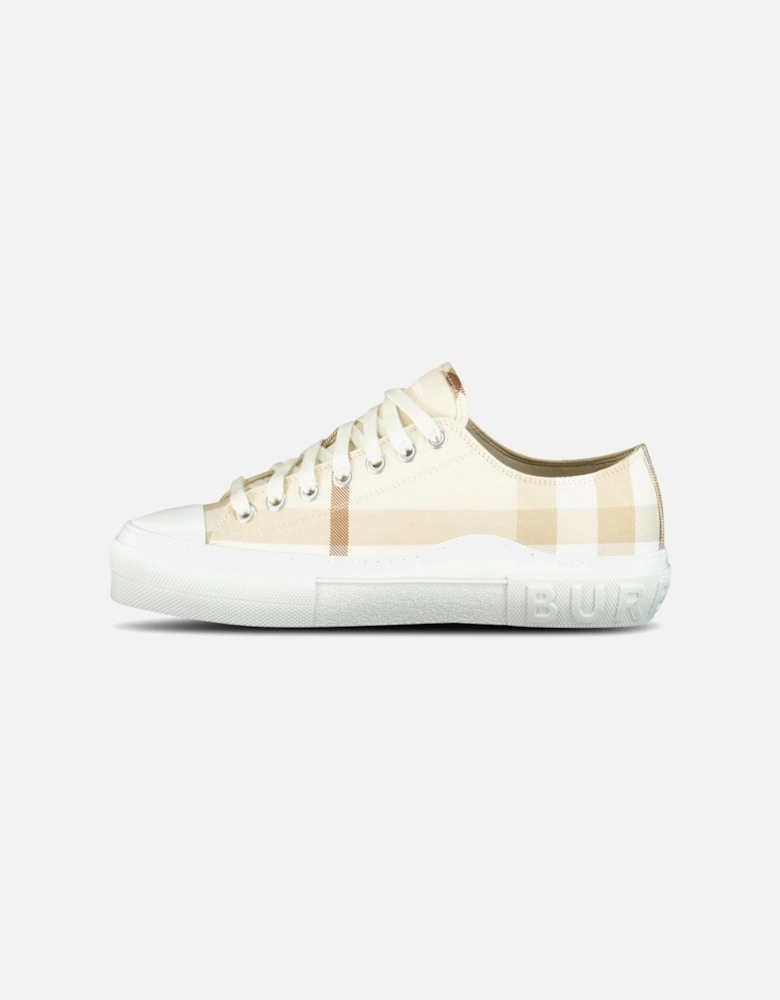 'Jack Low' Check Trainers Soft Fawn