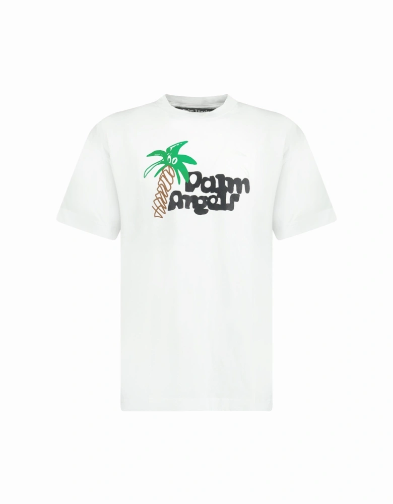 Palm Tree Logo T-Shirt White