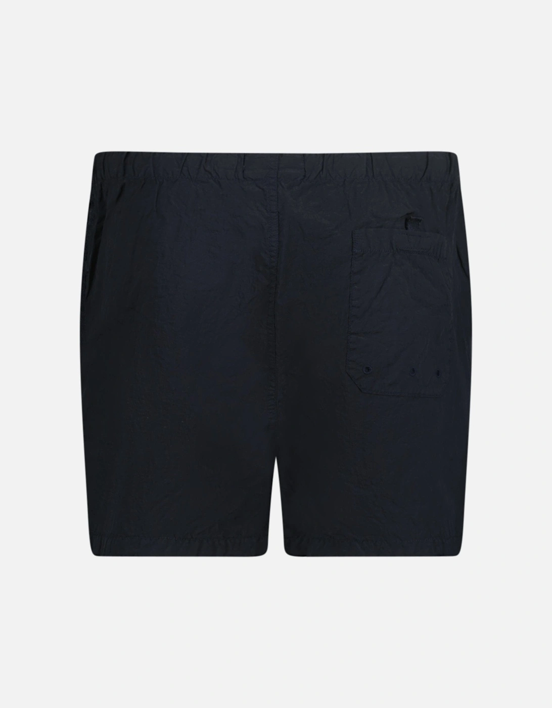 Chrome Swim Shorts With Buttons Navy