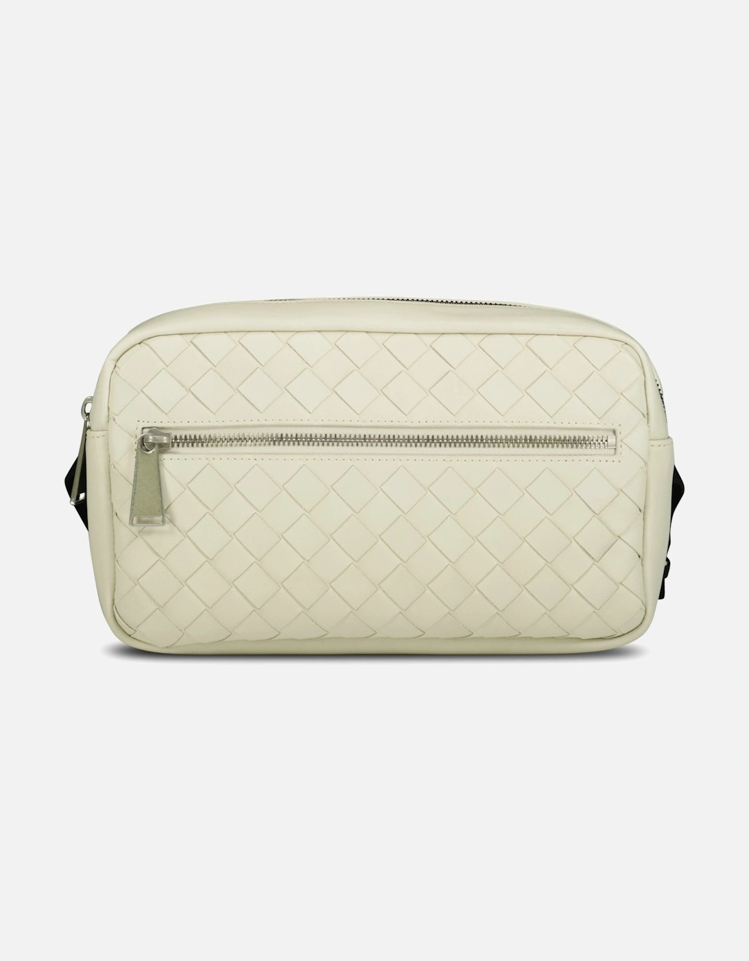 Basket Weaved Leather Belt Bag Ivory, 3 of 2