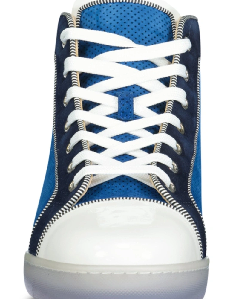 'Fun' High Top Sneakers Navy