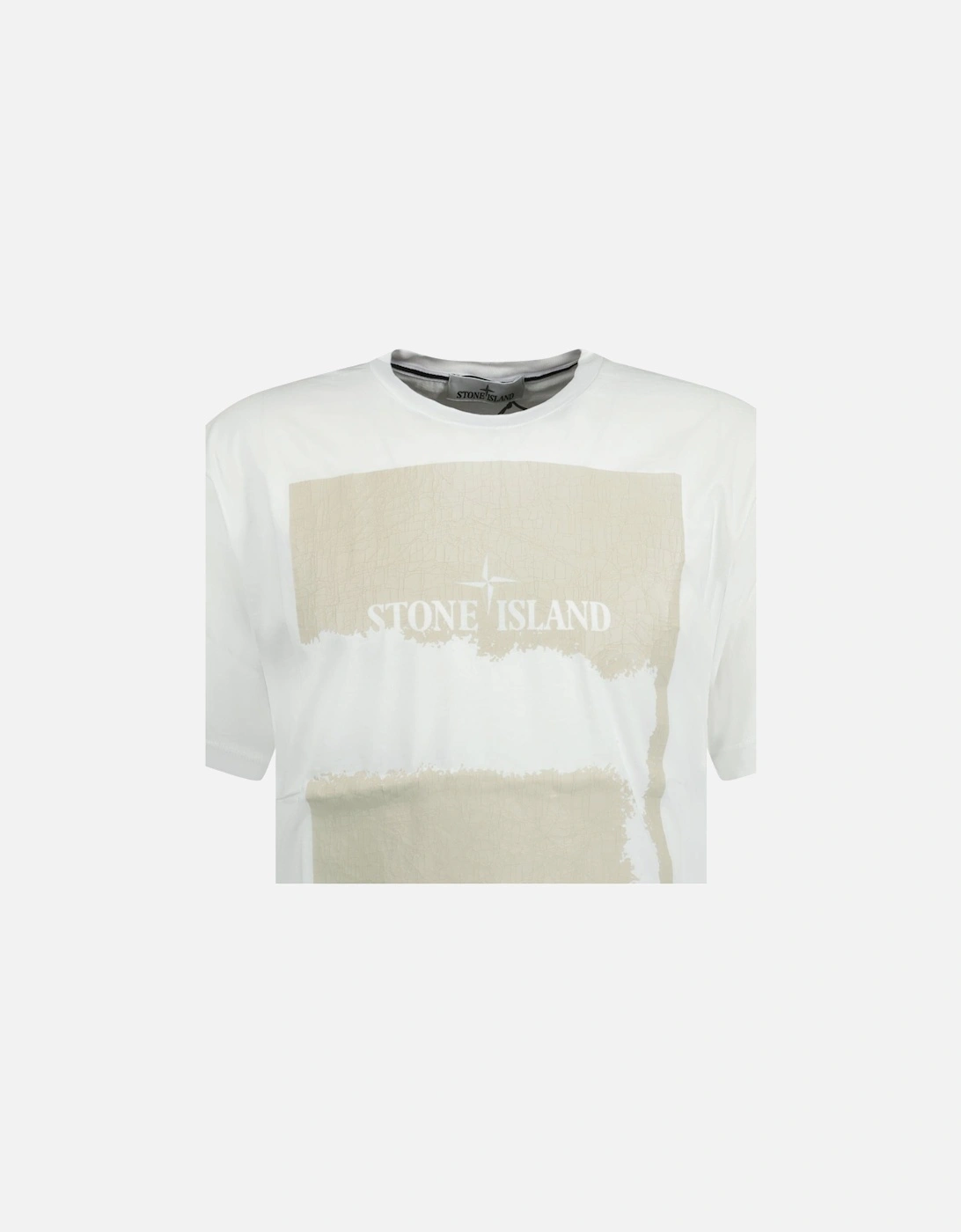 Scratched Logo Print T-Shirt White