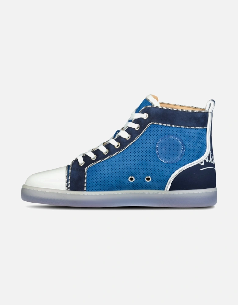 'Fun' High Top Sneakers Navy