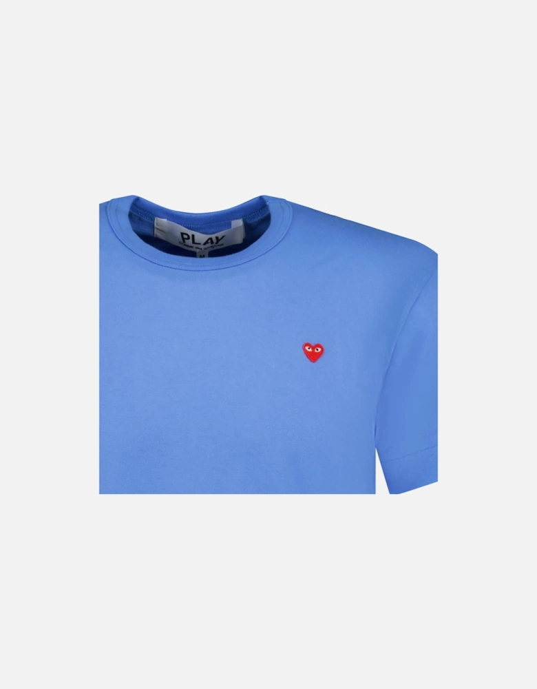 Small Stitch Heart T-Shirt Blue