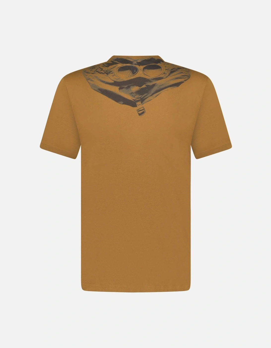 Goggle Print Crew T-Shirt Brown