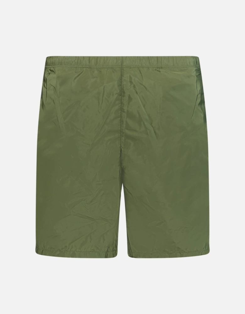 Metal Logo Swim Shorts Khaki