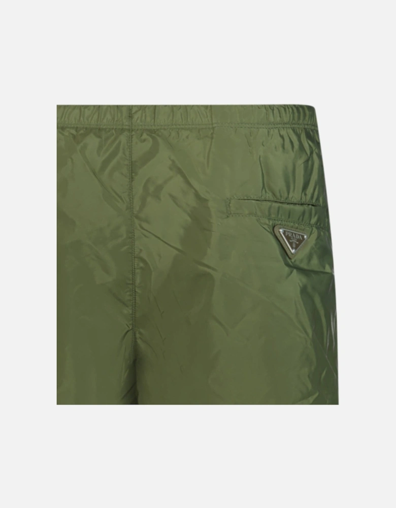 Metal Logo Swim Shorts Khaki