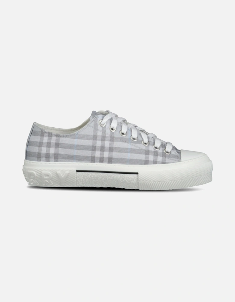 'Jack Low' Check Trainers Grey