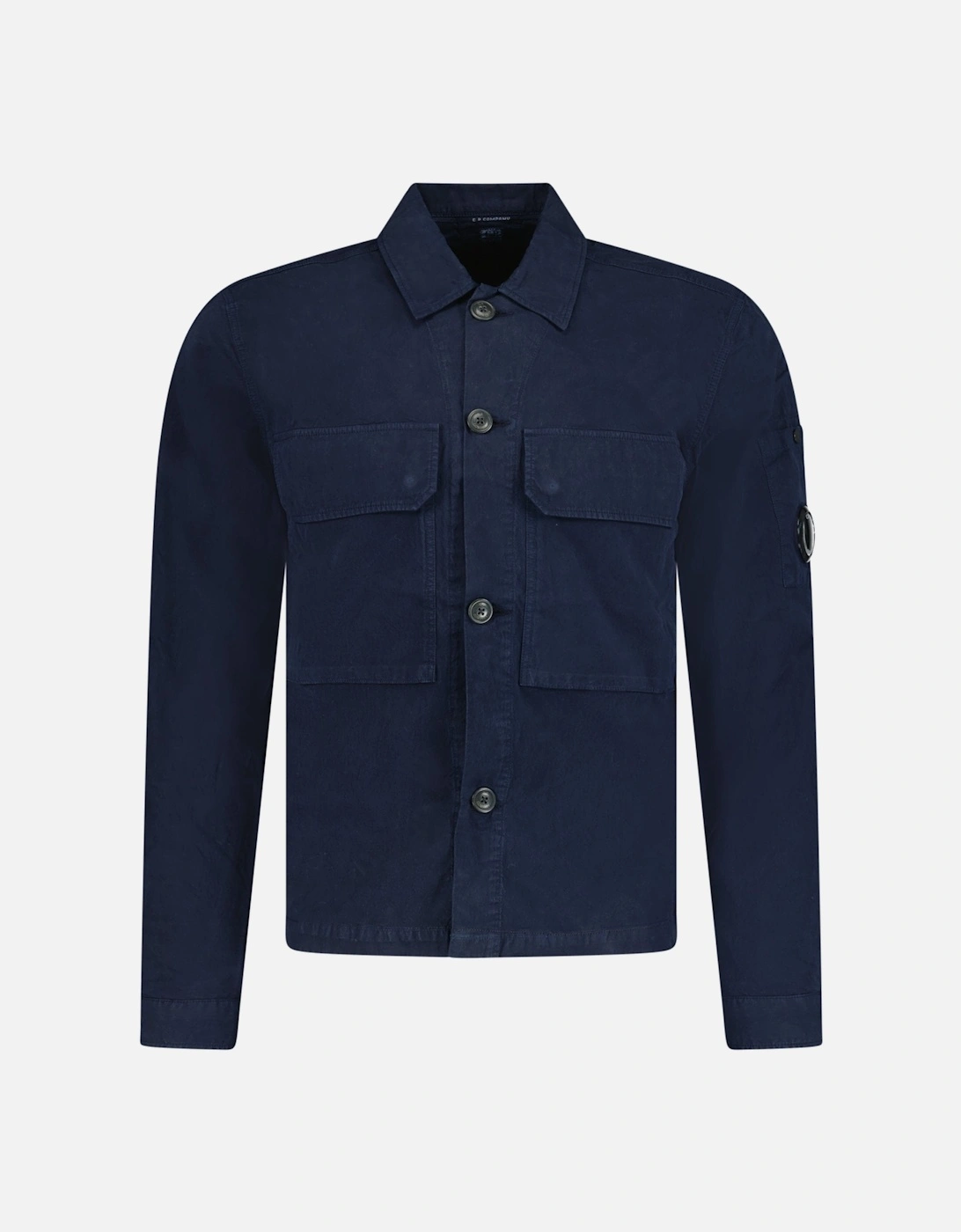 Button Up Lens Overshirt Navy, 4 of 3