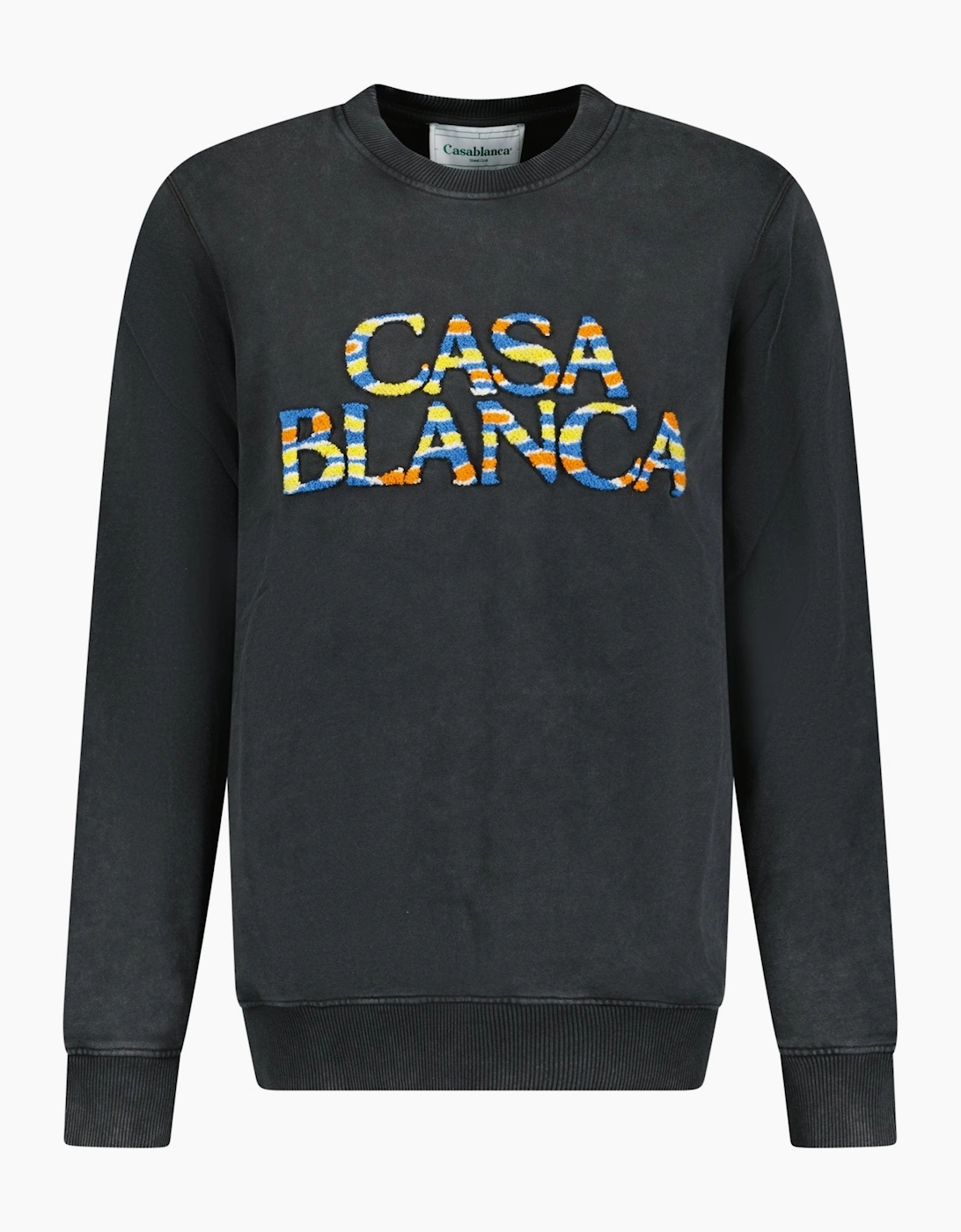 Casablanca Men's Black 'Ange De Jour' Sweatshirt Faded  34 Xs