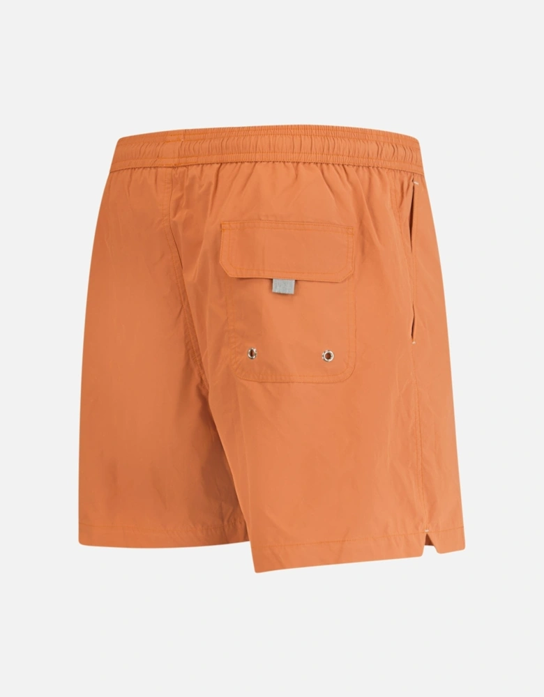 Logo Drawstring Swim Shorts Orange