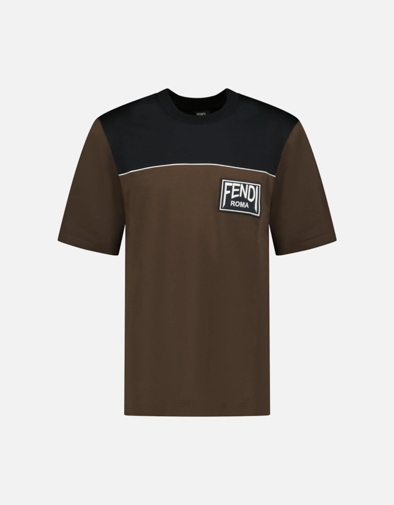 Patch Logo T-Shirt Black & Brown