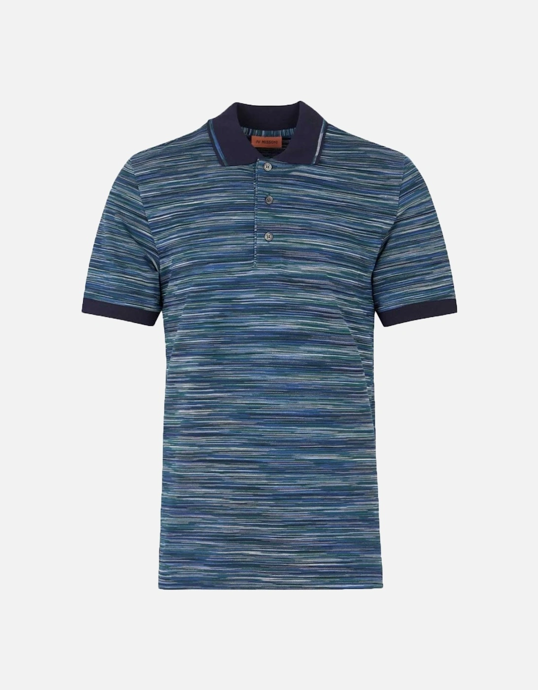 Space Dyed Polo Shirt Blue, 2 of 1