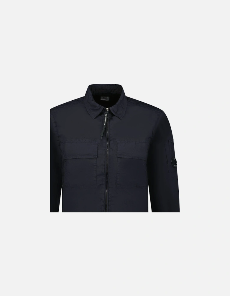 Taylon-L Lens Chrome Zip-Up Jacket Navy