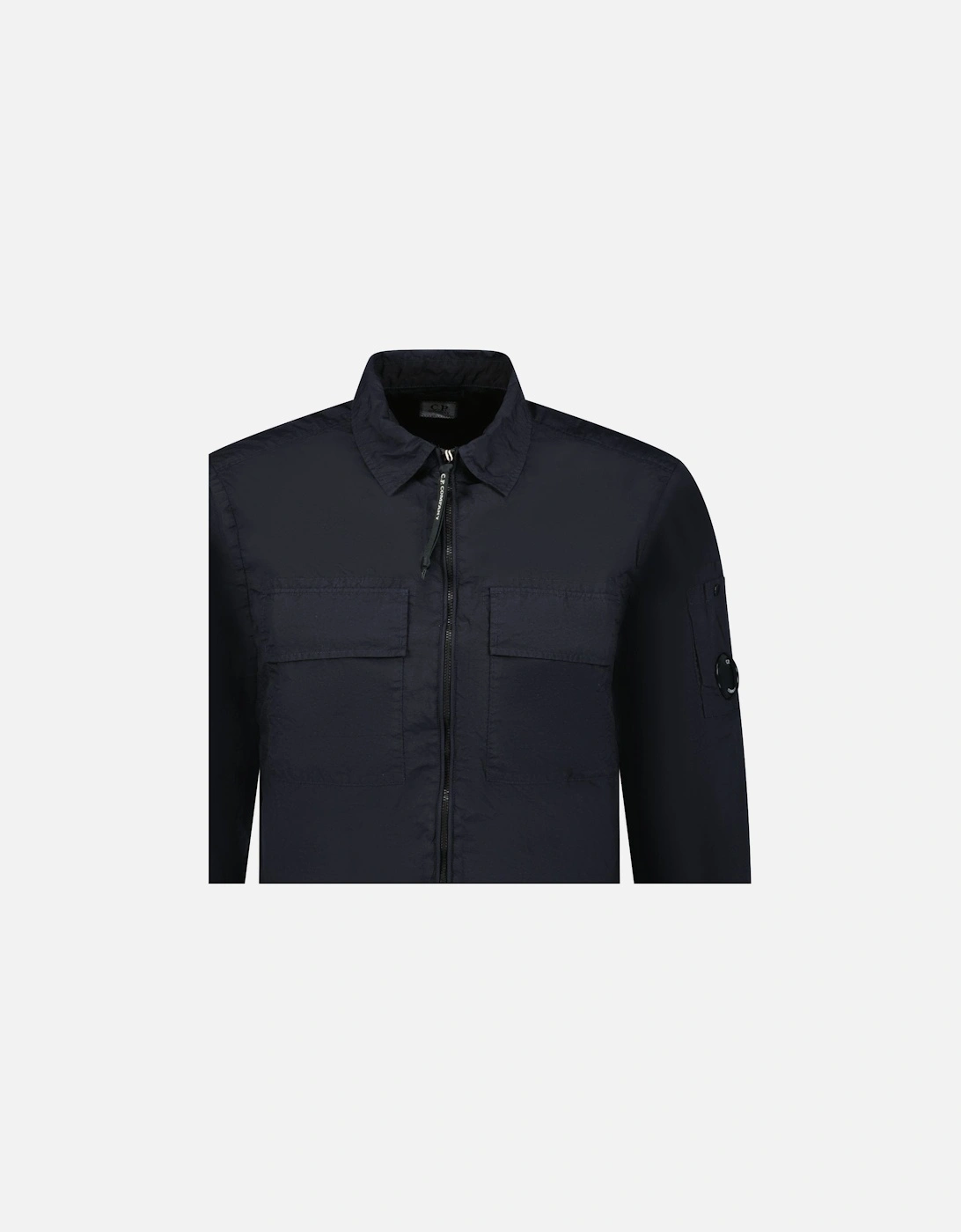 Taylon-L Lens Chrome Zip-Up Jacket Navy
