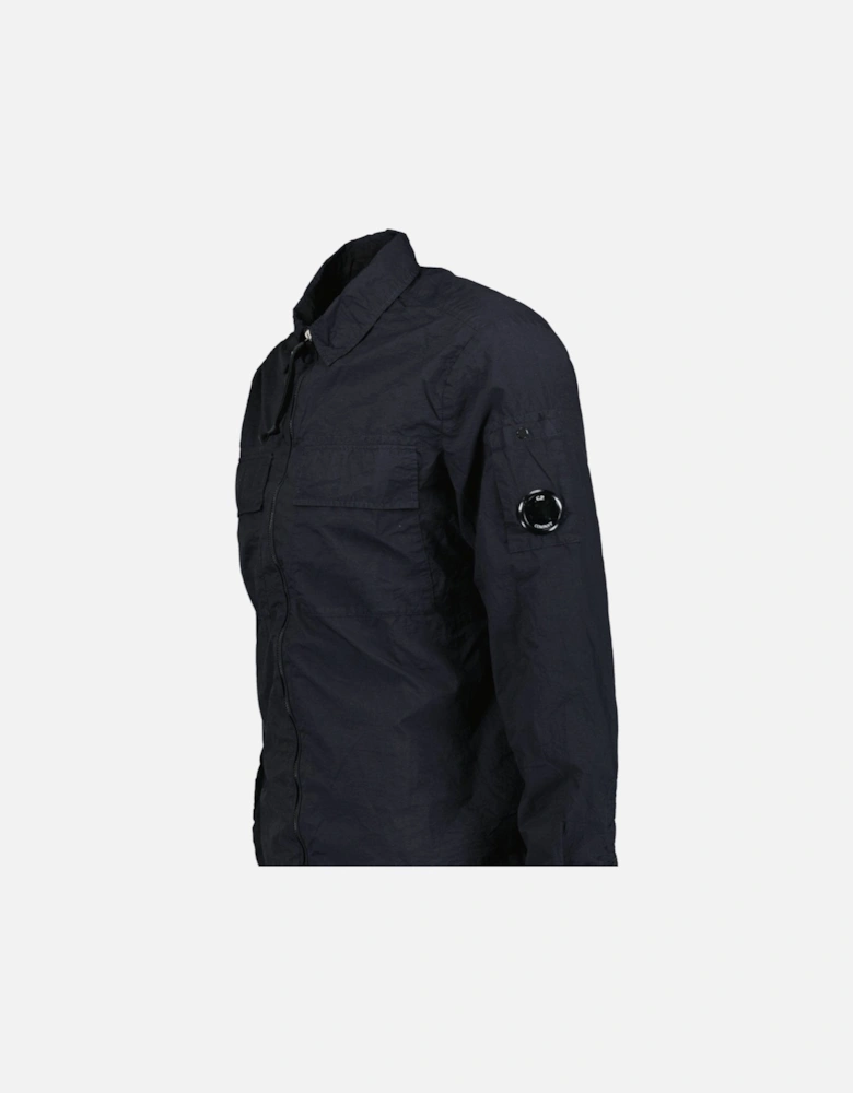 Taylon-L Lens Chrome Zip-Up Jacket Navy
