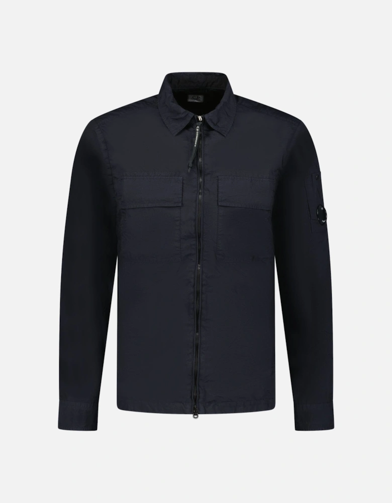 Taylon-L Lens Chrome Zip-Up Jacket Navy