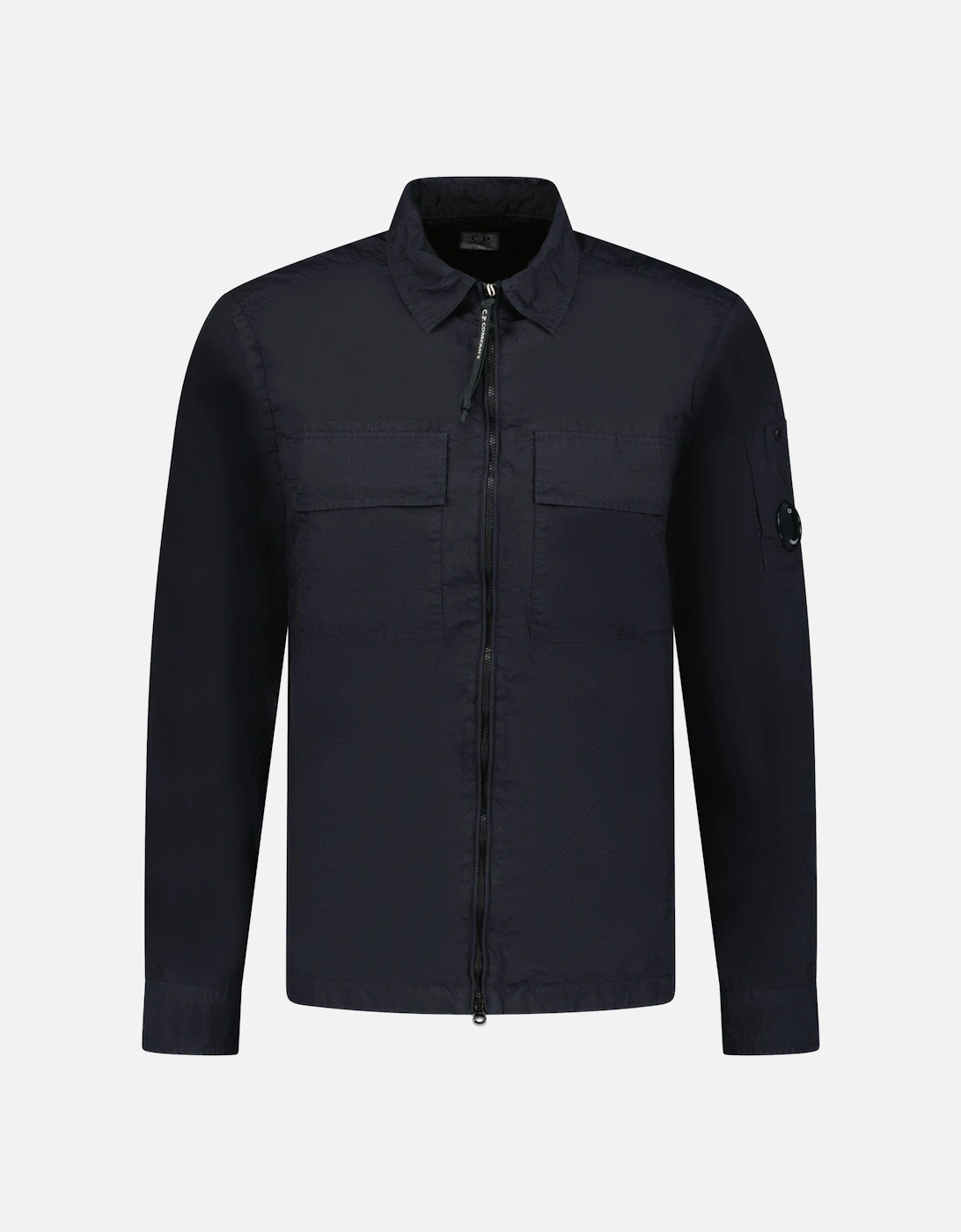 Taylon-L Lens Chrome Zip-Up Jacket Navy, 4 of 3