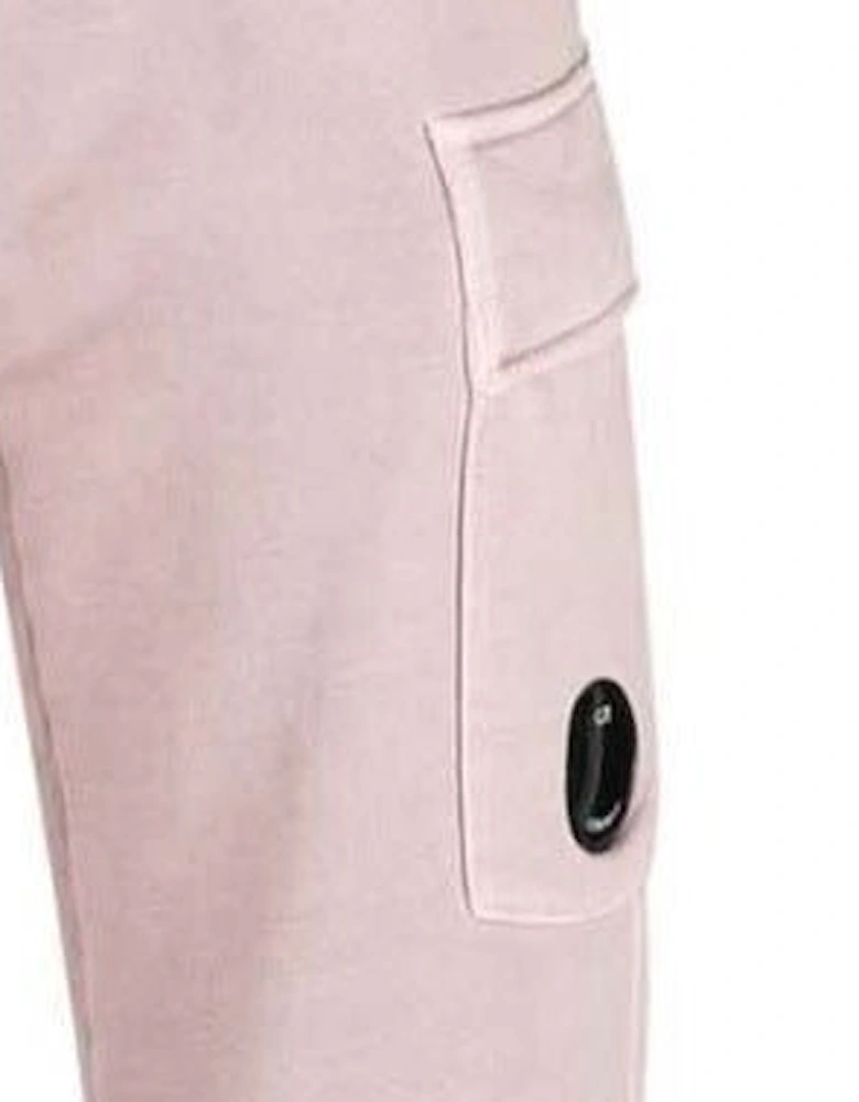 Diagonal Fleece Track Pants Light Peach