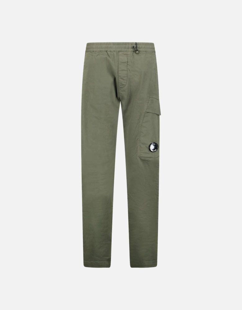 Lens Stretch Sateen Cargo Pants Green