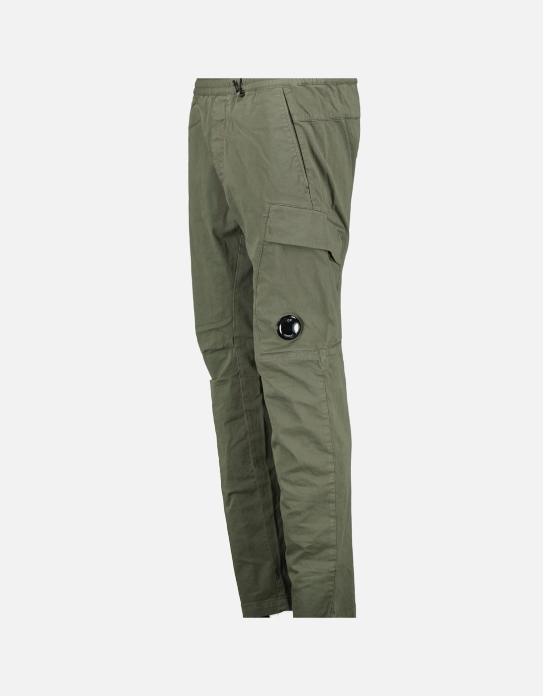 Lens Stretch Sateen Cargo Pants Green