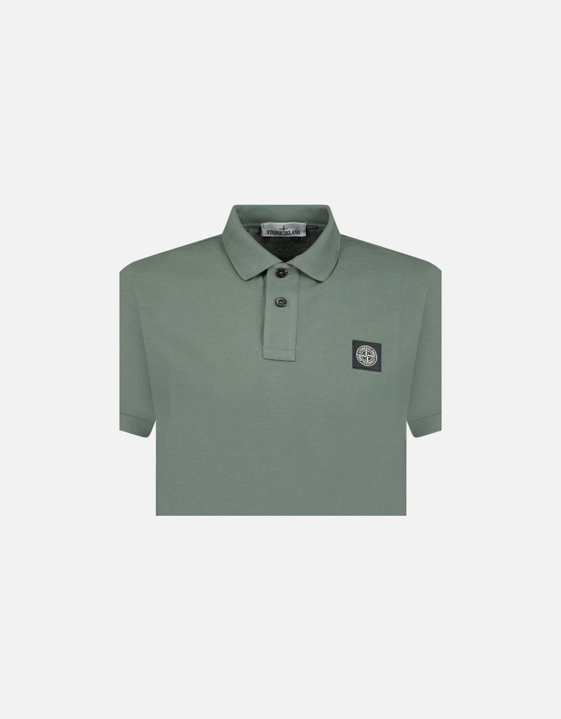 Patch Polo T-Shirt Slim Fit Musk Green