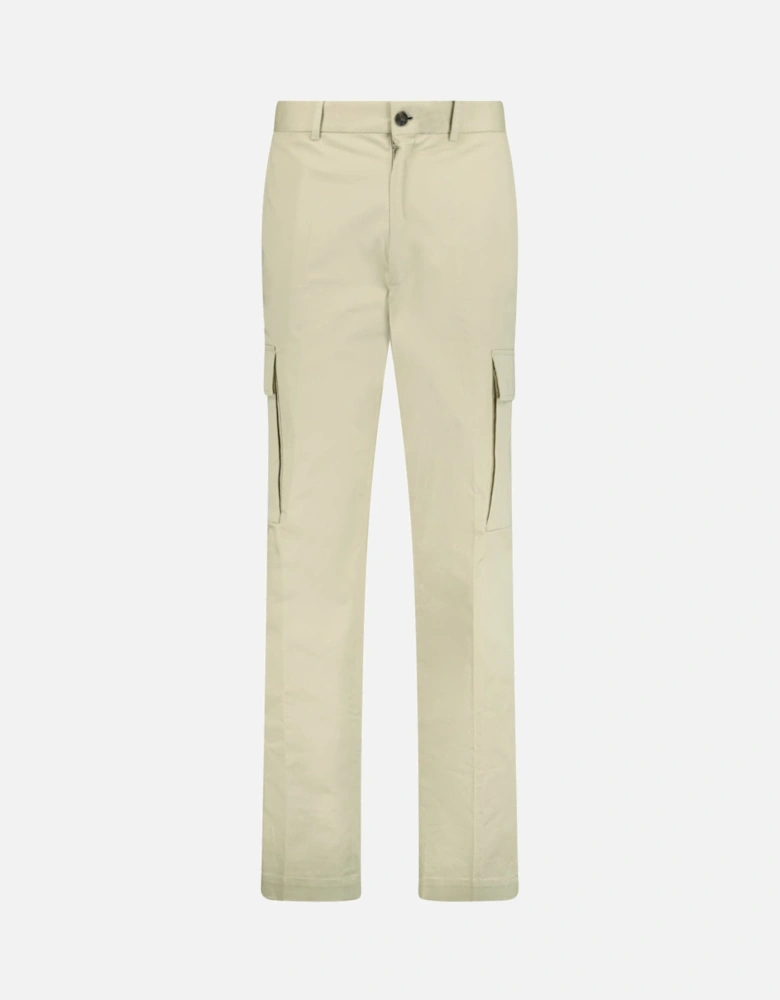 Logo Cargo Trousers Beige