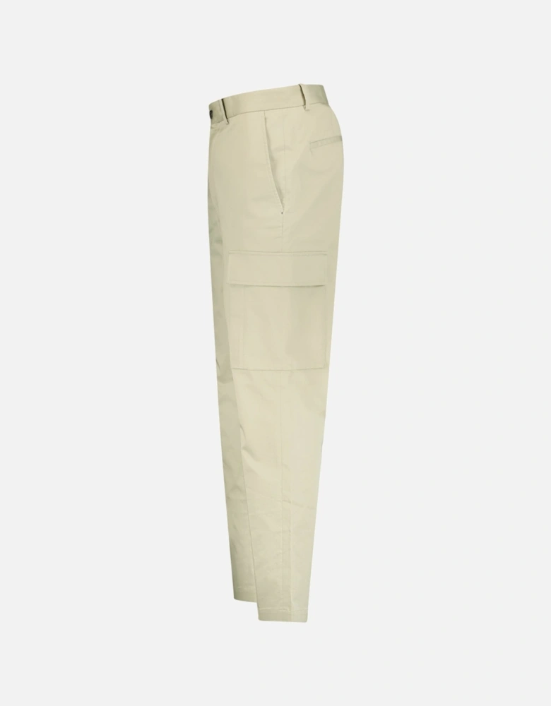 Logo Cargo Trousers Beige