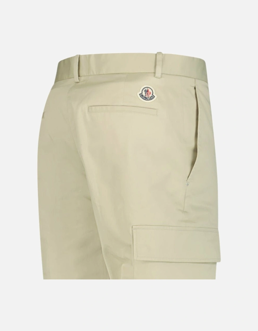 Logo Cargo Trousers Beige