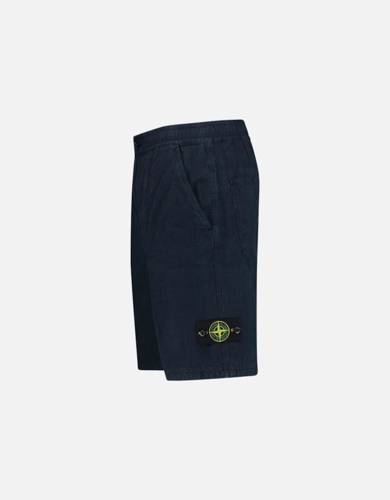 Lino Nylon Tela-Tc Bermuda Comfort Shorts Navy