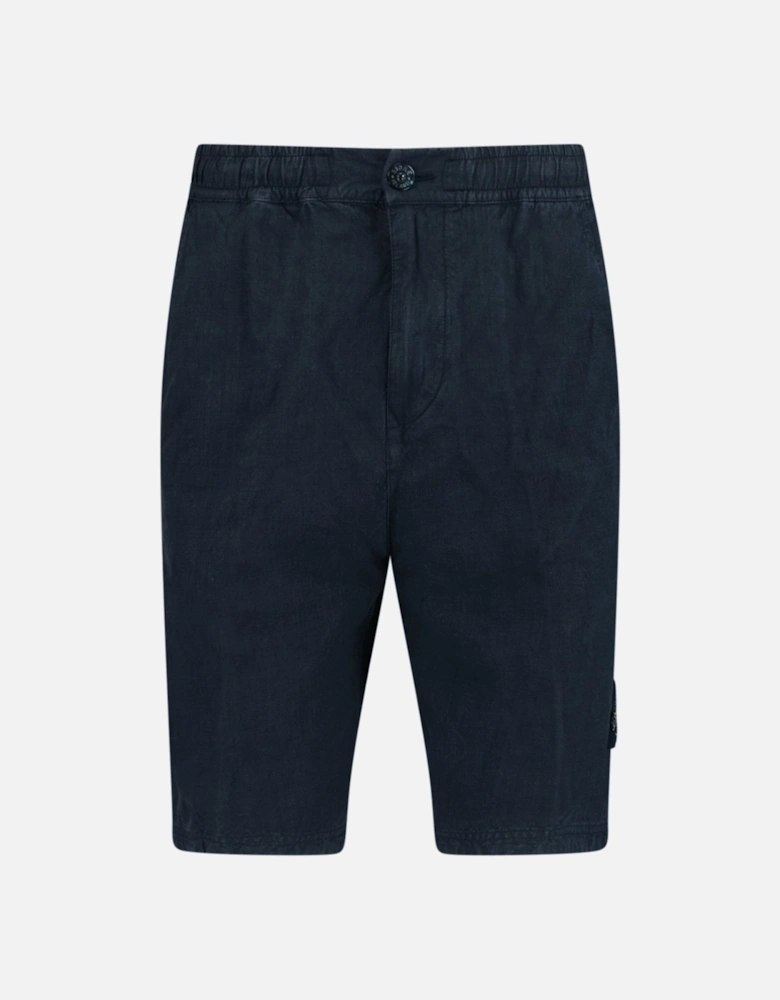 Lino Nylon Tela-Tc Bermuda Comfort Shorts Navy