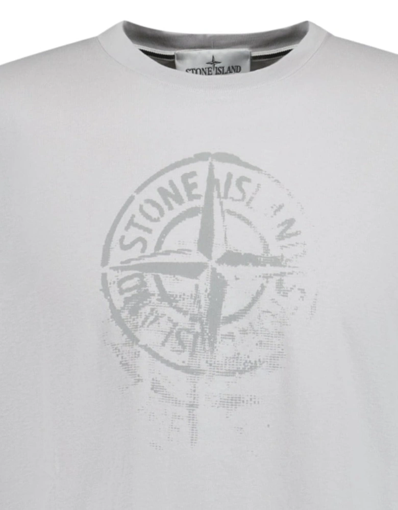 Compass Print Logo T-Shirt Dust Grey