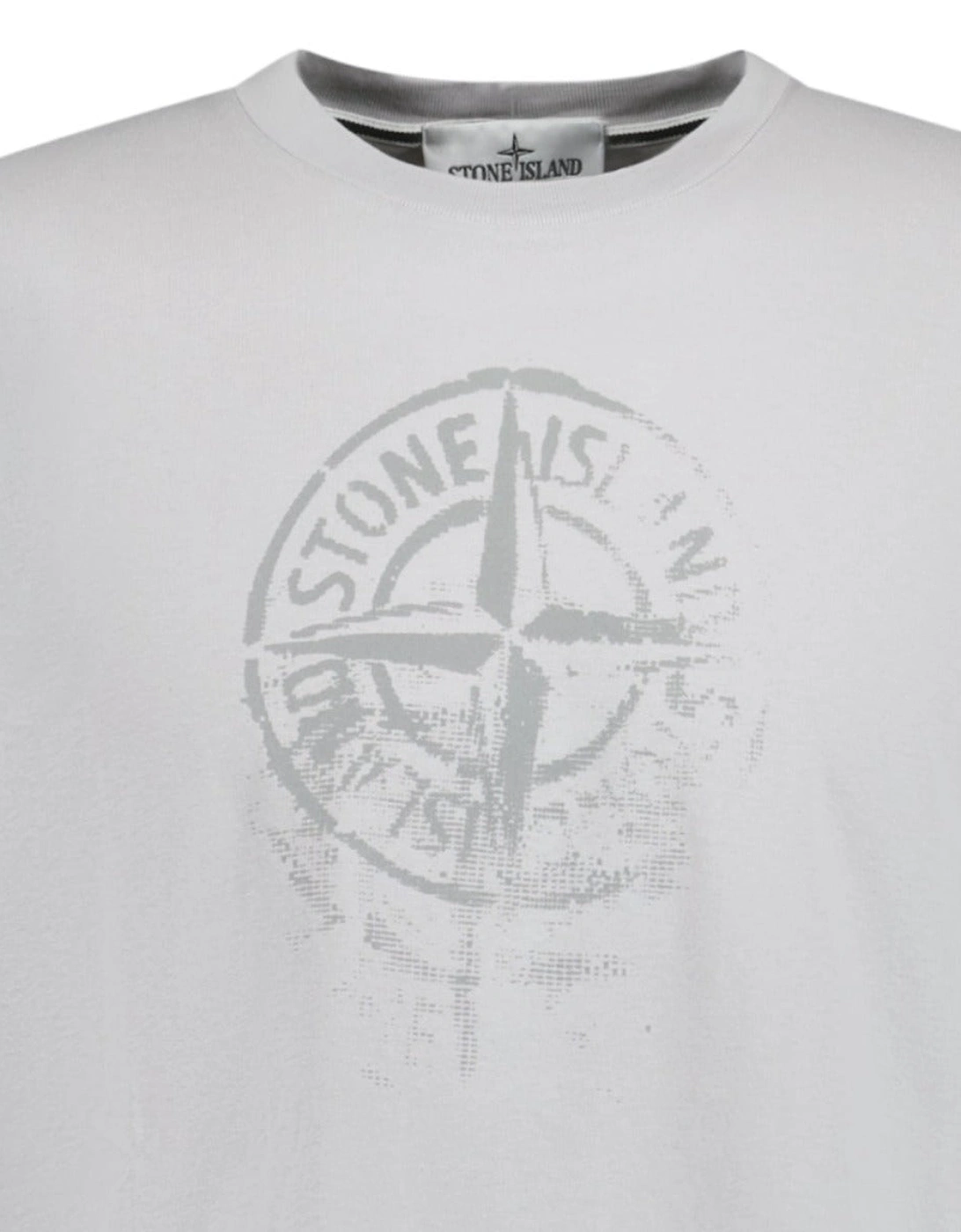 Compass Print Logo T-Shirt Dust Grey