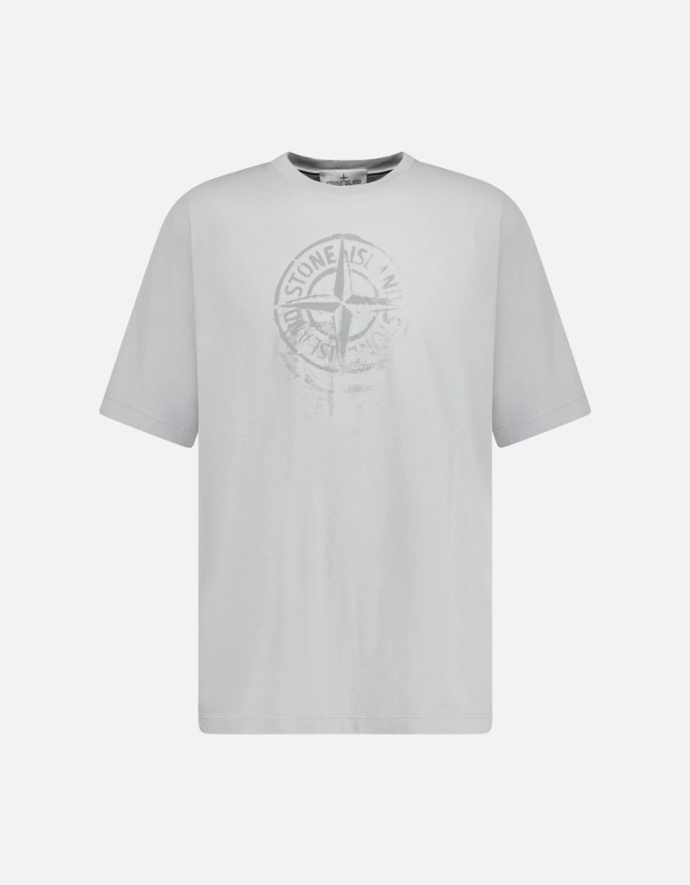 Compass Print Logo T-Shirt Dust Grey