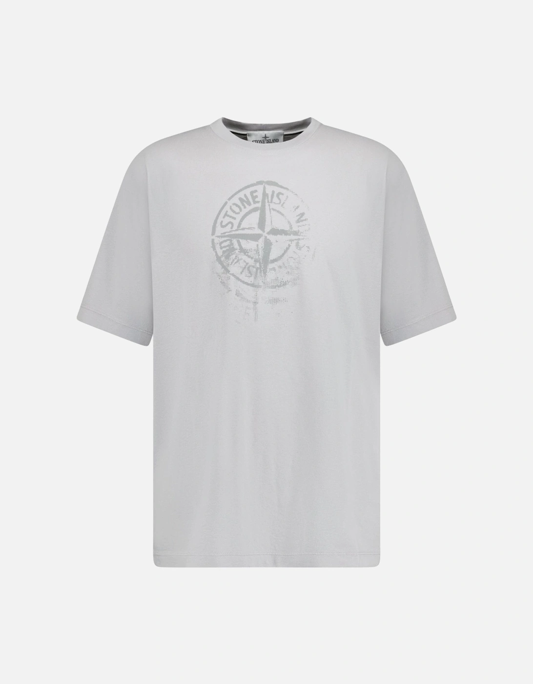 Compass Print Logo T-Shirt Dust Grey, 3 of 2