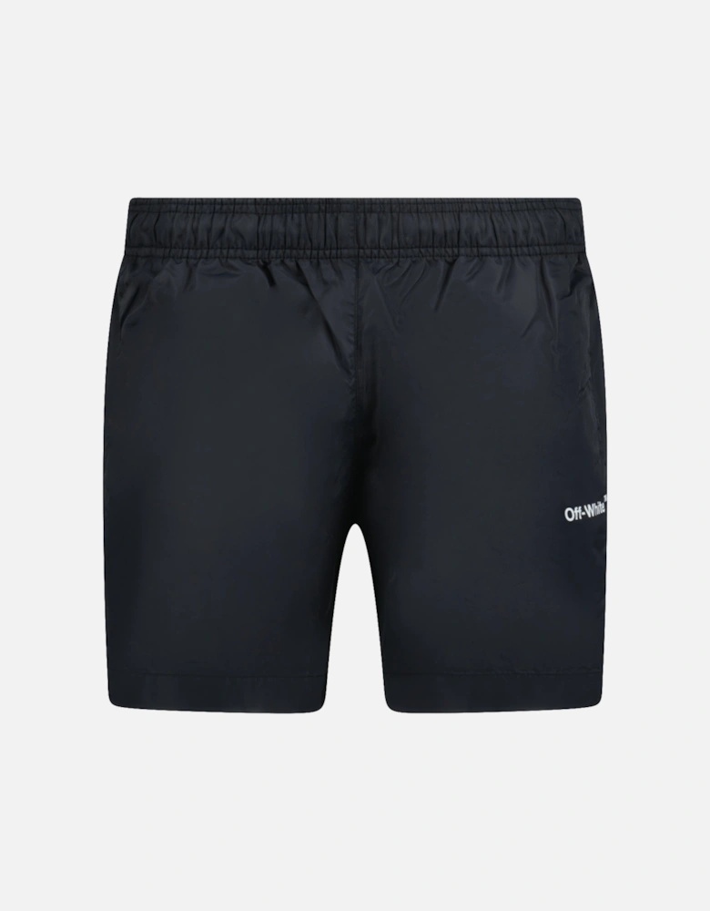 Arrow Design Swim Shorts Black