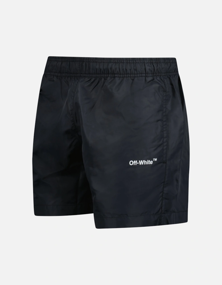 Arrow Design Swim Shorts Black