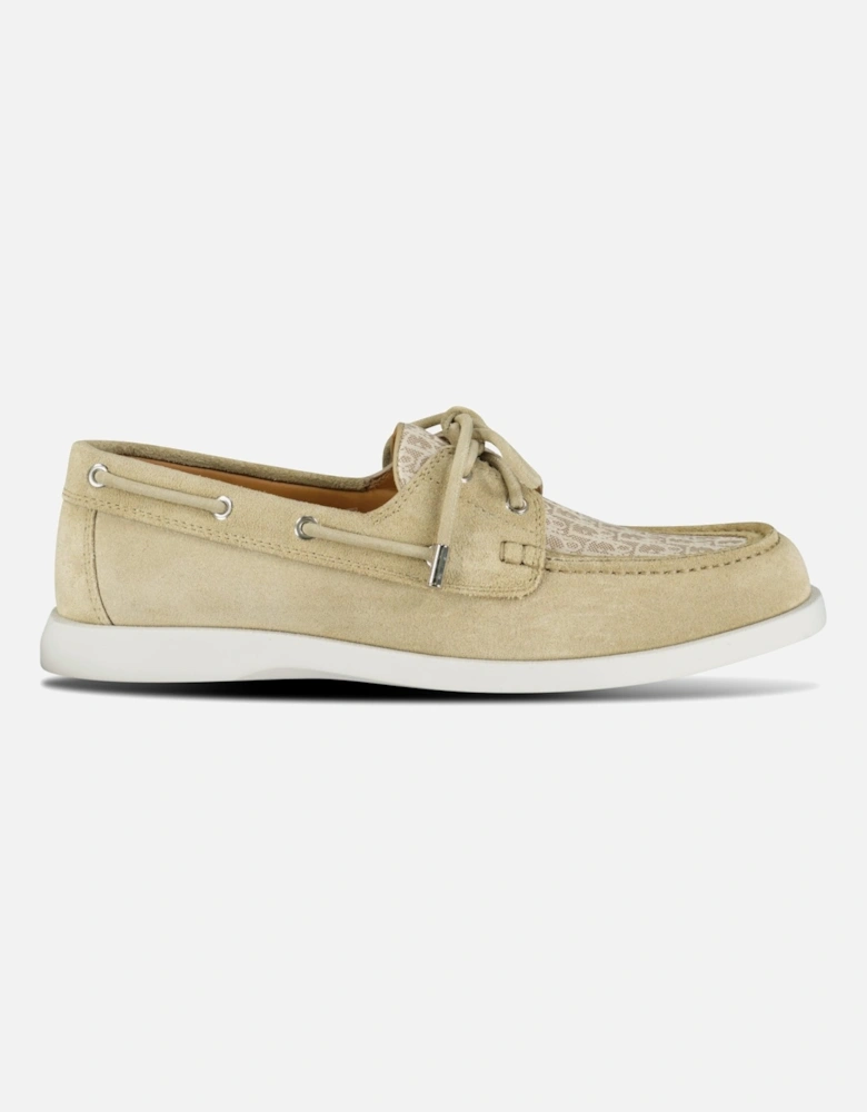 Granville Boat Shoe Beige Suede