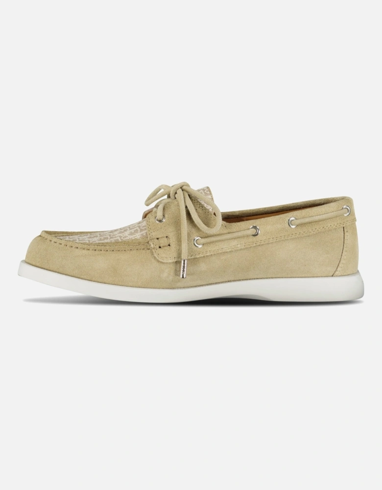 Granville Boat Shoe Beige Suede