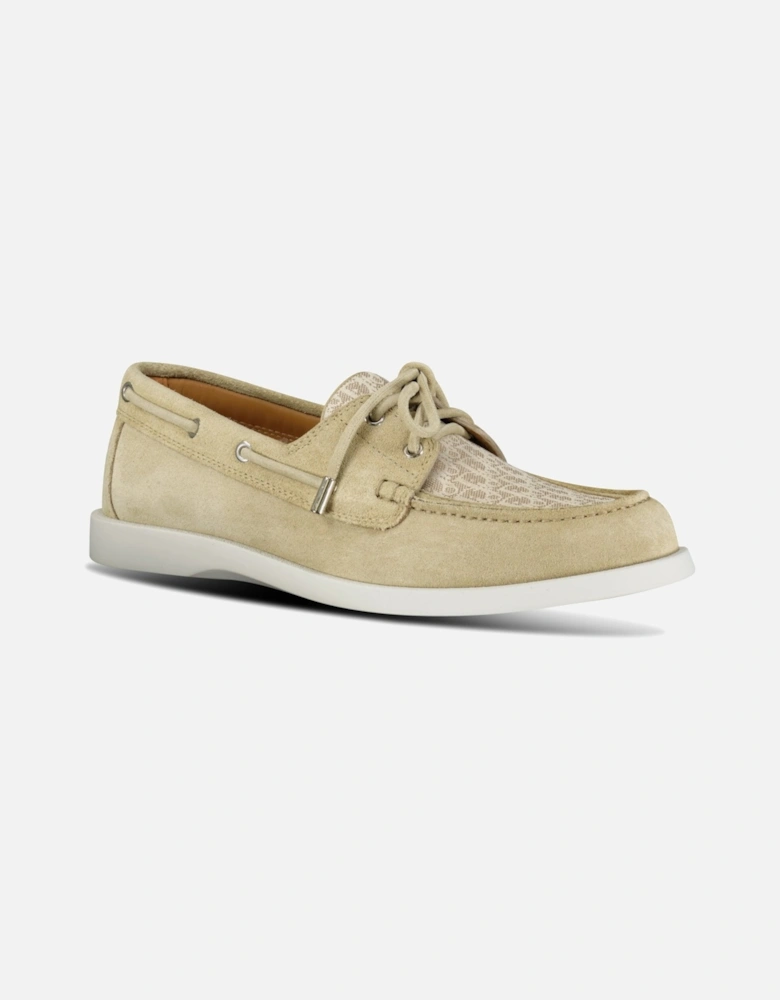 Granville Boat Shoe Beige Suede