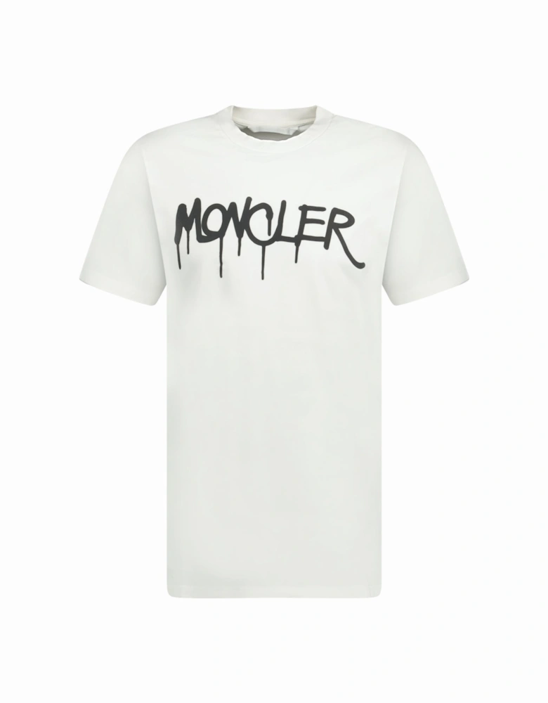 Graffiti Print T-Shirt White