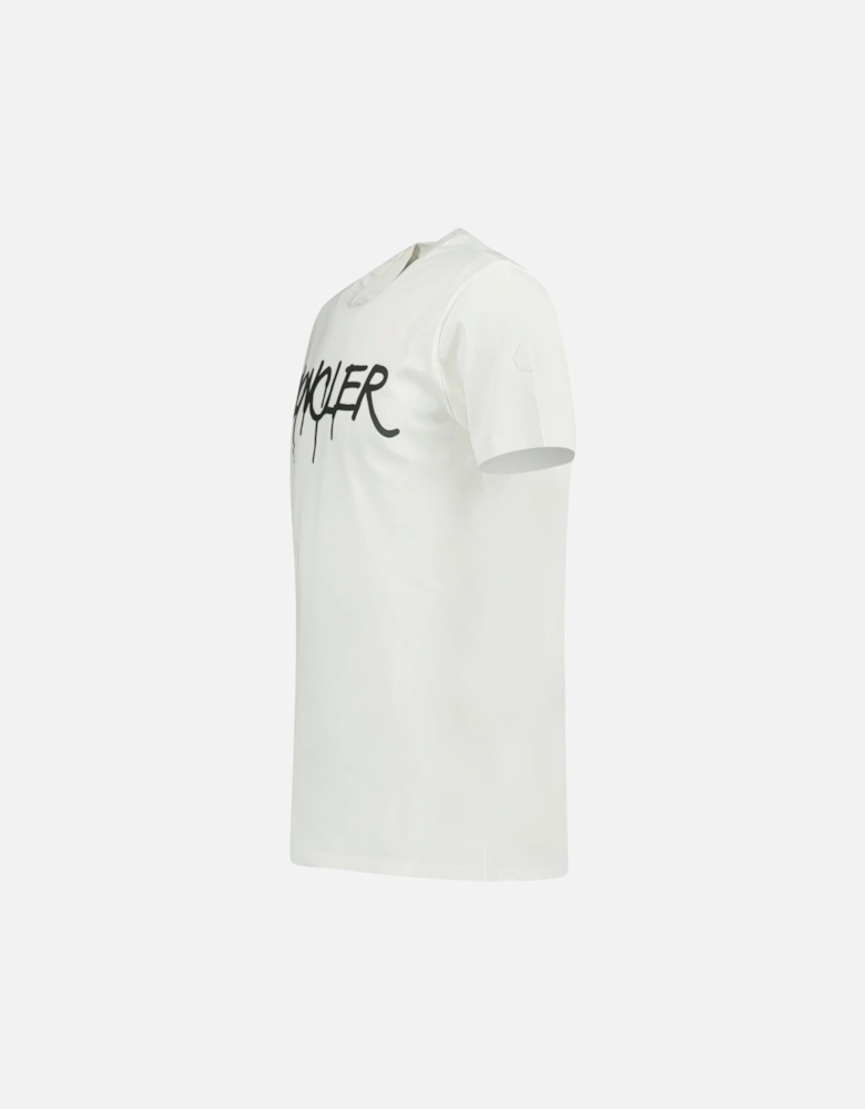 Graffiti Print T-Shirt White