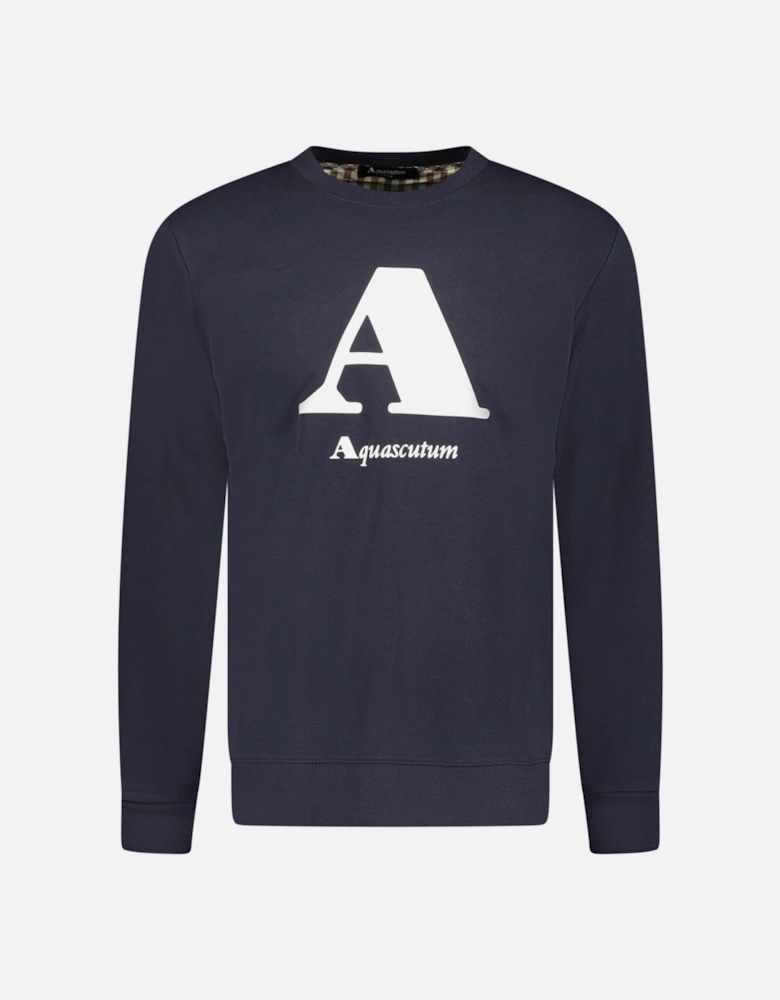 Chest Logo Sweatshirt Navy