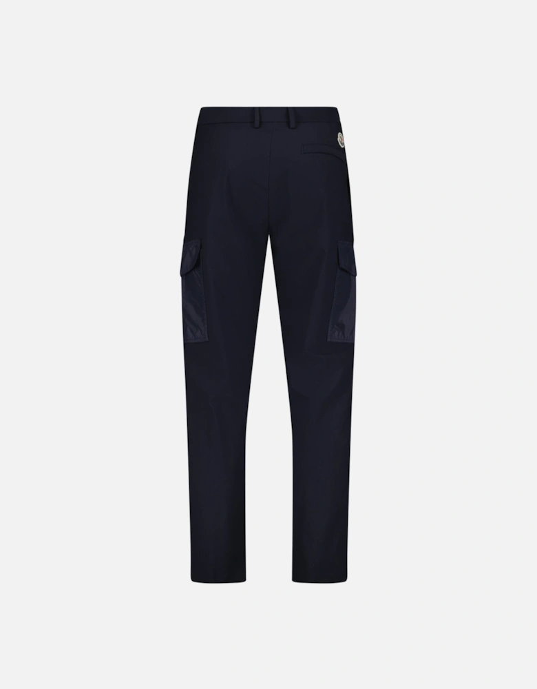 Belt Buckled Track Pants Navy