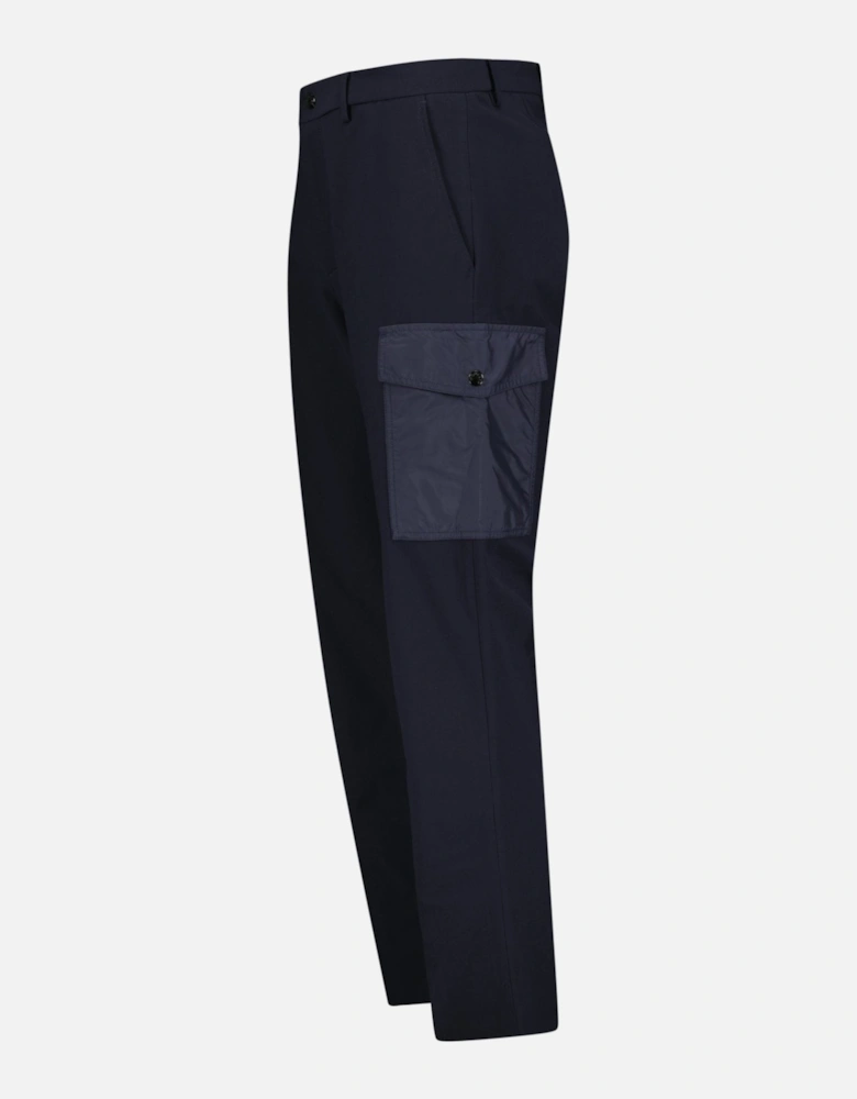 Belt Buckled Track Pants Navy