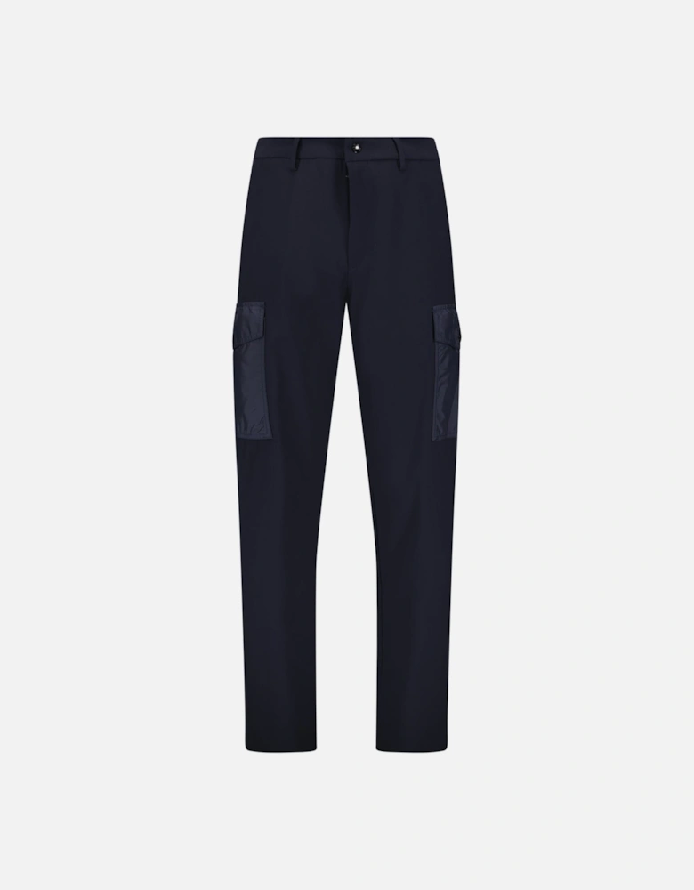 Belt Buckled Track Pants Navy