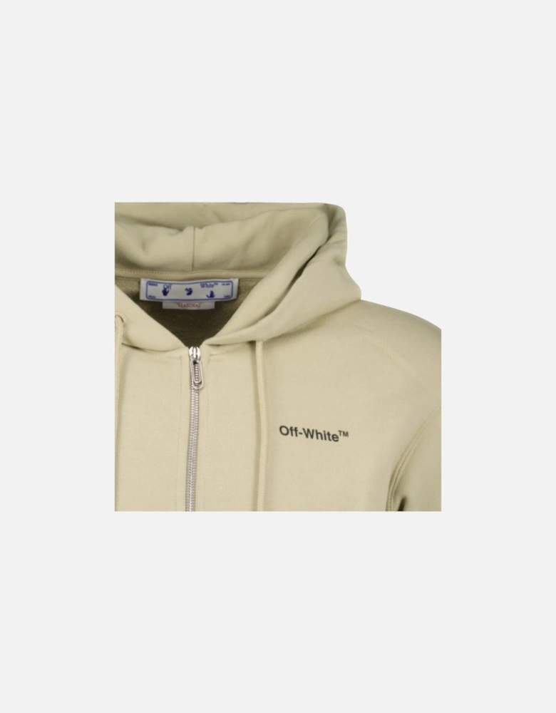 Zip-Up Hoodie Light Beige