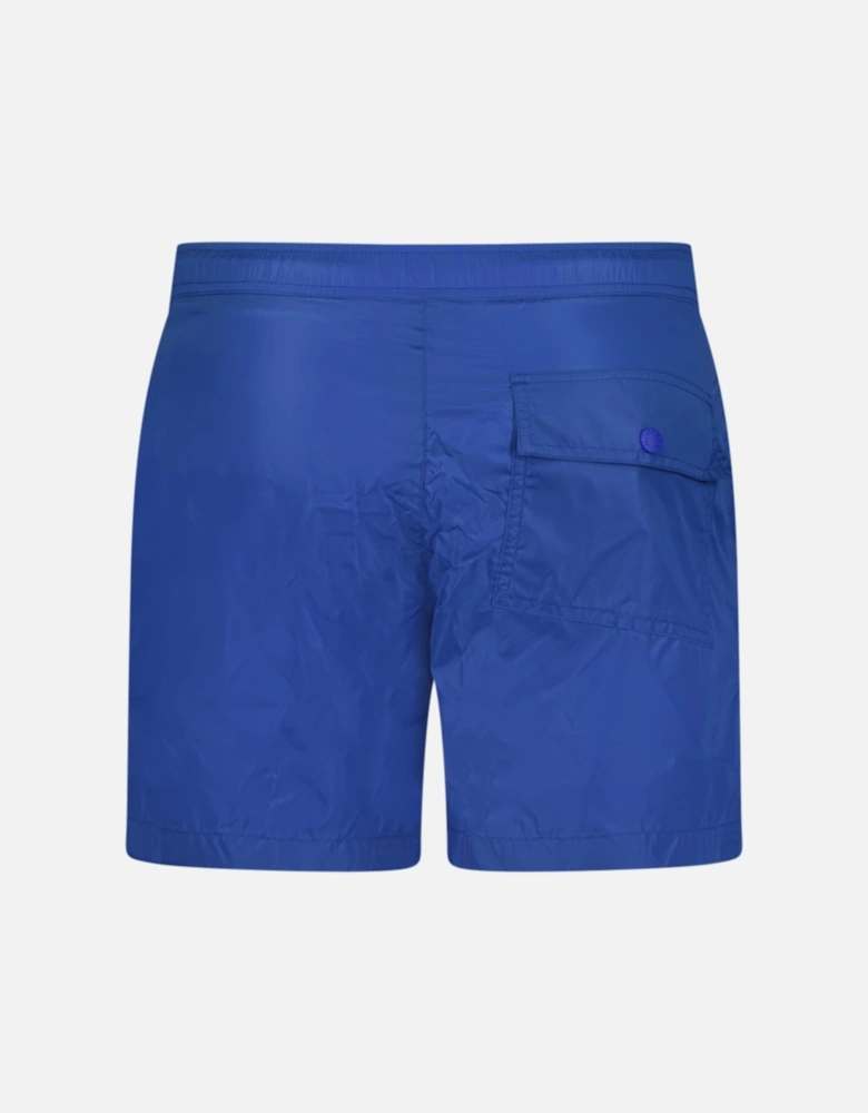 Logo Swim Shorts Blue & Orange Logo