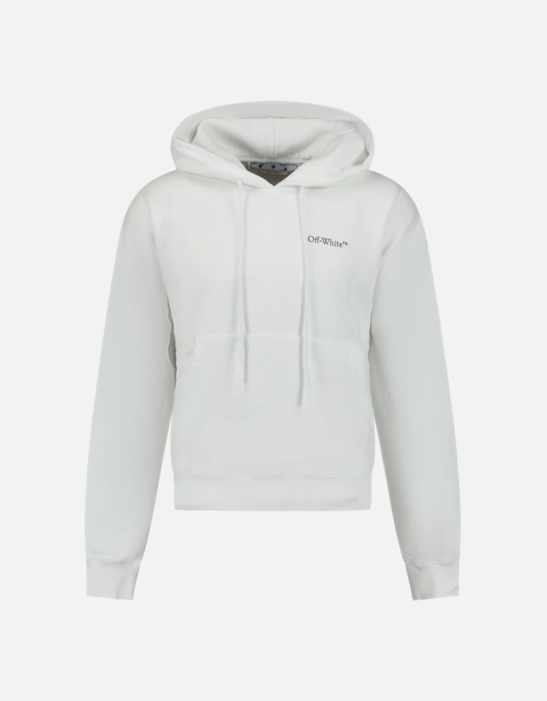 Caravaggio Logo Hooded Sweatshirt White